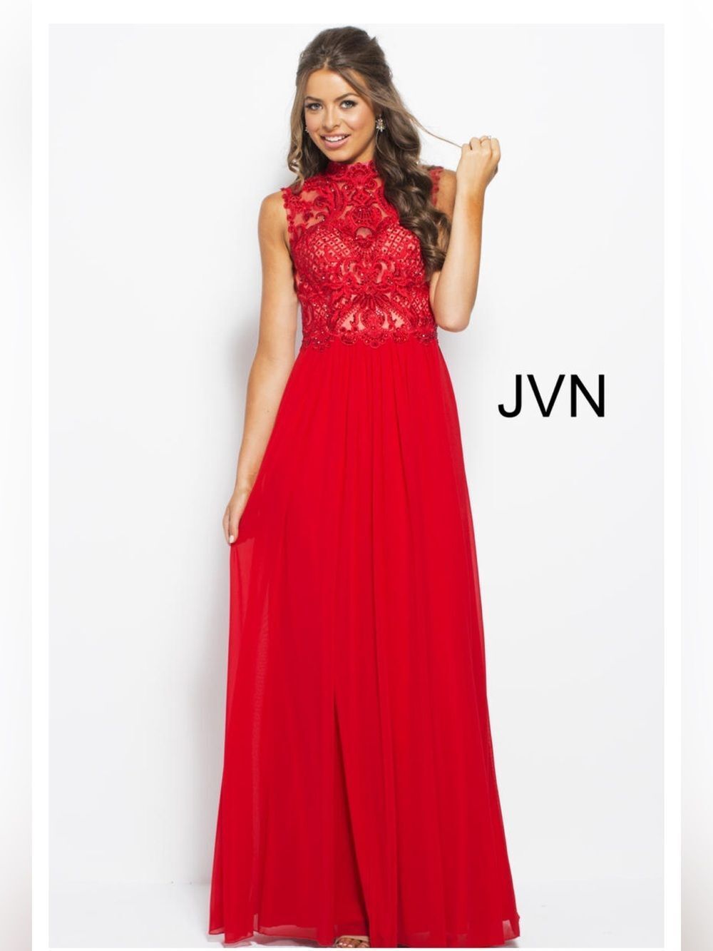 Jovani style JVN 55872 red size 24 NWT